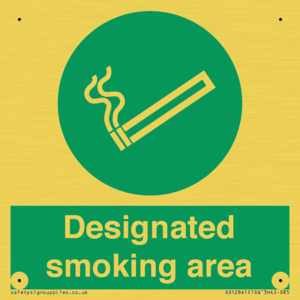 Designated smoking area